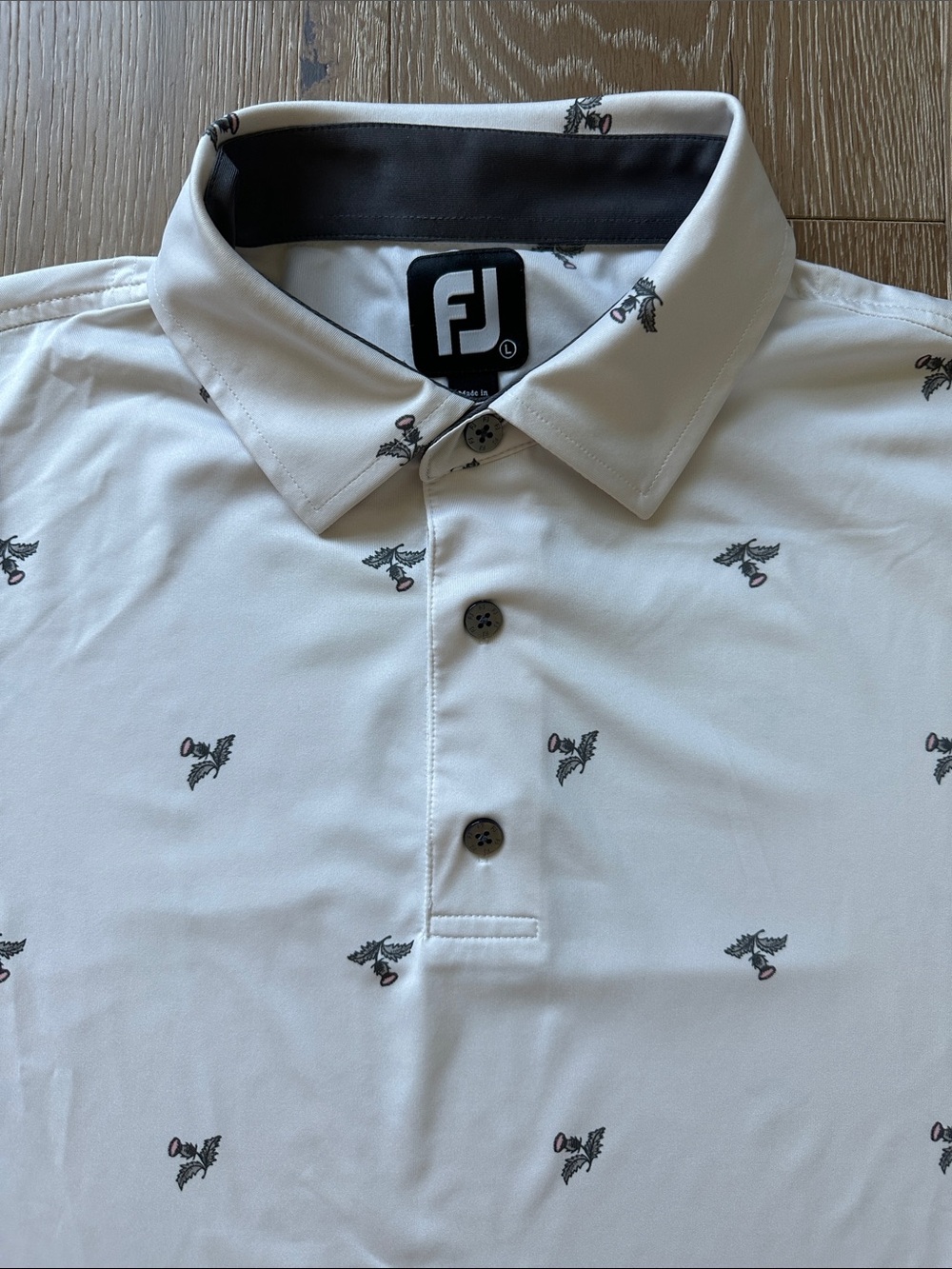 FootJoy Men’s Polo with animated golf Print Large